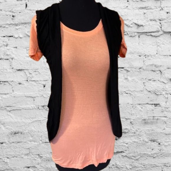 Zenana Outfitters Jackets & Blazers - Black Lace Vest